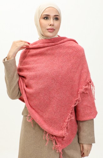 Knitwear Knitted Shoulder Shawl 2064-02 Pomegranate Flower 2064-02