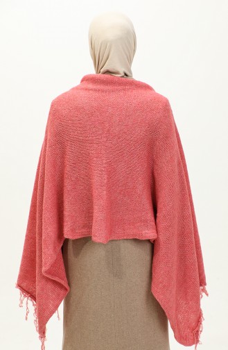 Knitwear Knitted Shoulder Shawl 2064-02 Pomegranate Flower 2064-02