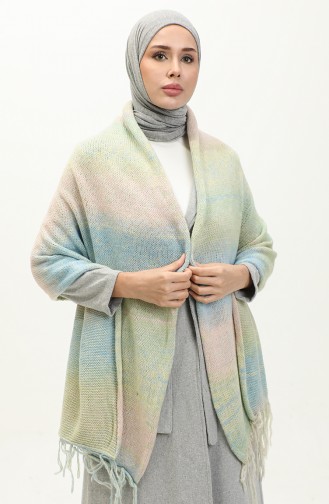 Knitwear Shoulder Shawl 2064-04 Colorful 2064-04