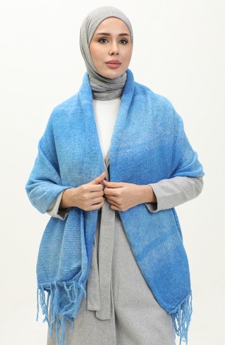 Knitwear Shoulder Shawl 2064-05 Blue 2064-05