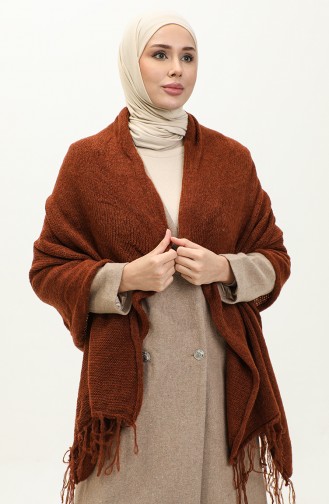 Knitwear Knitted Shoulder Shawl 2064-07 Brown 2064-07