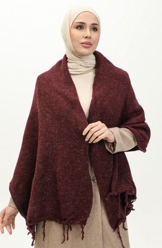 Knitwear Shoulder Shawl 2064-08 Plum 2064-08