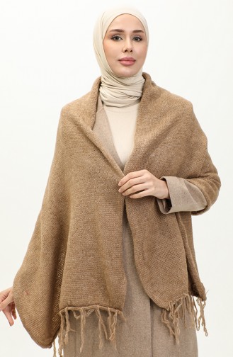 Knitwear Knitted Shoulder Shawl 2064-10 Mink 2064-10