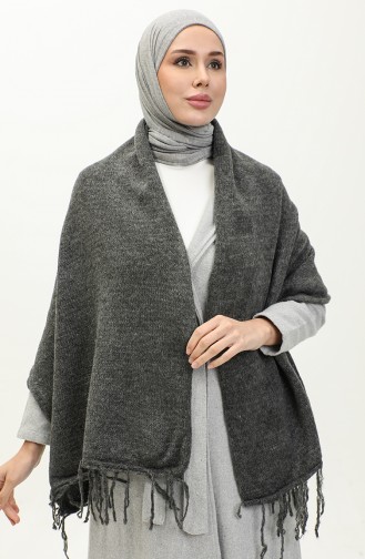 Knitwear Shoulder Shawl 2064-11 Smoke Colored 2064-11