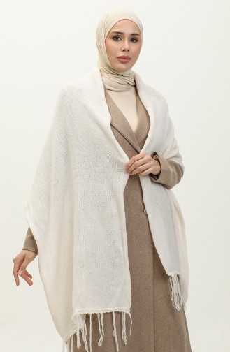 Knitwear Knitted Shoulder Shawl 2064-13 Cream 2064-13