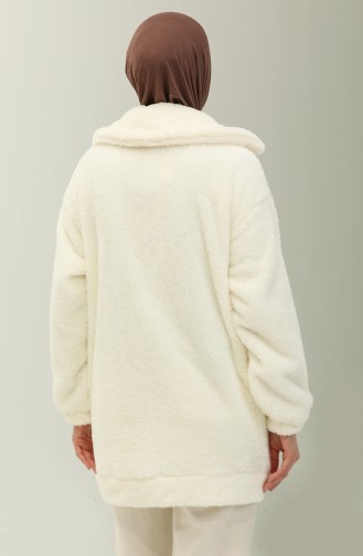 Oyya Cape Peluche A Fermeture 248497-01 Ecru 248497-01