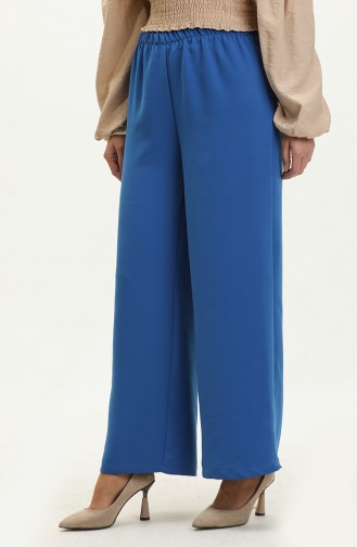 Broek Met Wijde Pijpen 0192-02 Blauw 0192-02