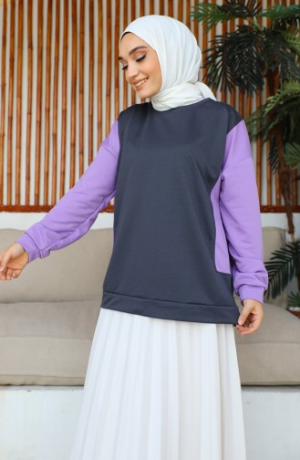 Women`s Two Color Sweat 1701-04 Lilac 1701-04