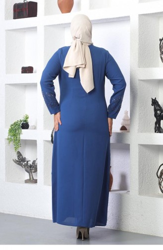Steinbesticktes Hijab-Abendkleid Indigo 2021SMR.ING