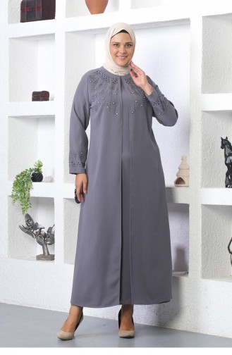 Hijab Abendkleid Grau 5080SMR.GRI