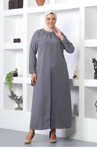 Hijab Abendkleid Grau 5080SMR.GRI