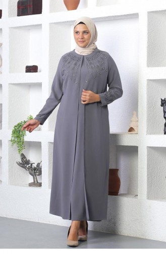 Hijab Abendkleid Grau 5080SMR.GRI