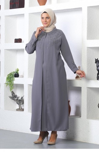 Hijab Abendkleid Grau 5080SMR.GRI