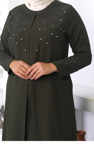 Hijab-Abendkleid Khaki 5080SMR.HAK