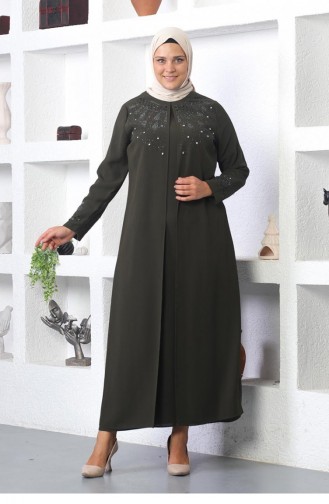 Hijab-Abendkleid Khaki 5080SMR.HAK