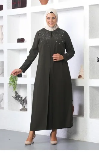 Hijab-Abendkleid Khaki 5080SMR.HAK