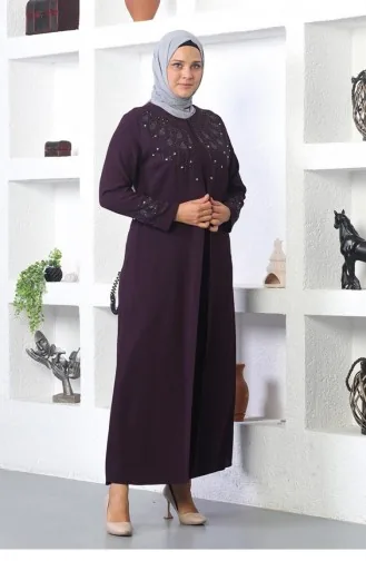 Hijab-Abendkleid Pflaume 5080SMR.MRD