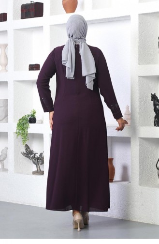 الحجاب مساء اللباس البرقوق 5080SMR.MRD