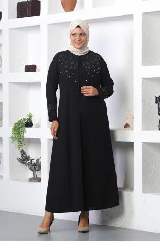 Hijab-Abendkleid Schwarz 5080SMR.SYH