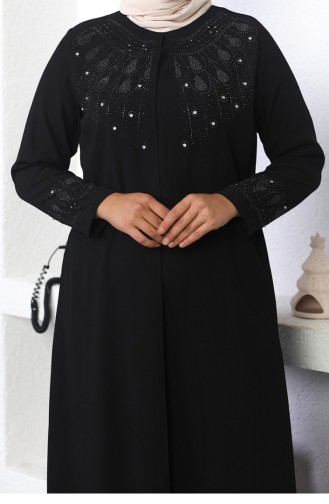 Hijab-Abendkleid Schwarz 5080SMR.SYH