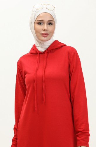 Two Thread Hooded Sports Dress 0190-01 Red 0190-01