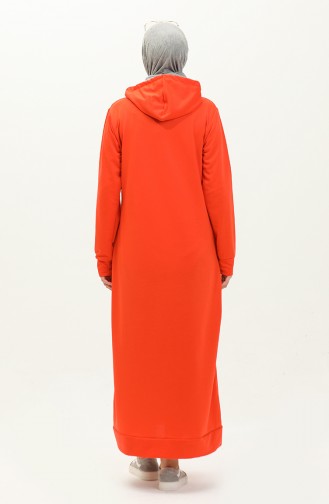 Two Thread Hooded Sports Dress 0190-02 Orange 0190-02