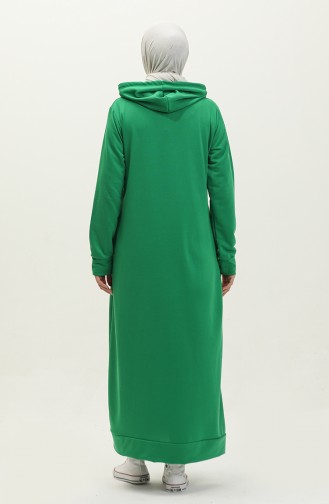 Two Thread Hooded Sports Dress 0190-03 Green 0190-03