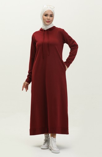 Robe Sport A Capuche Deux Fils 0190-07 Rouge Claret 0190-07