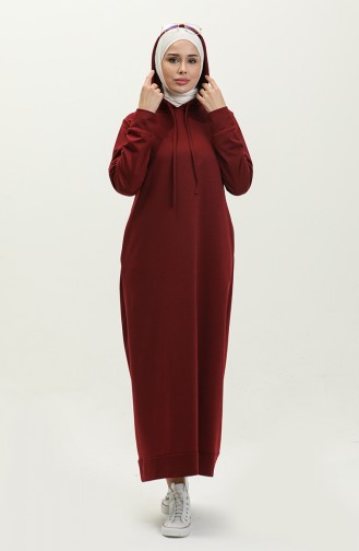 Robe Sport A Capuche Deux Fils 0190-07 Rouge Claret 0190-07