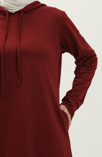 Robe Sport A Capuche Deux Fils 0190-07 Rouge Claret 0190-07