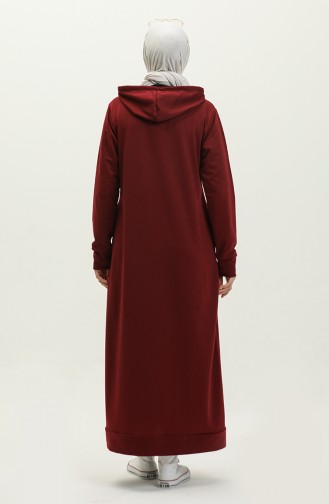 Robe Sport A Capuche Deux Fils 0190-07 Rouge Claret 0190-07