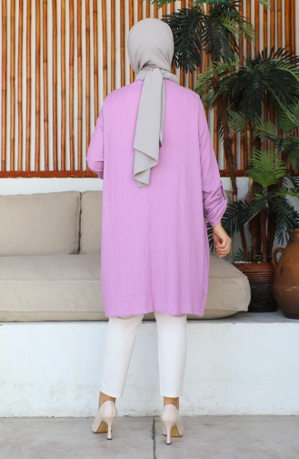Women`s Pleated Tunic 12m05 12M05-01 Lilac 12M05-01