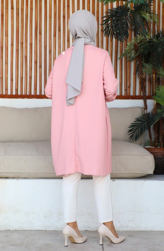 Women`s Pleated Tunic 12m05 12M05-06 Powder 12M05-06