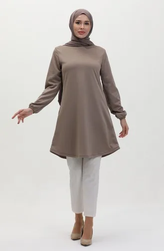 تونيك مطاط الأكمام 8663-02 بني 8663-02
