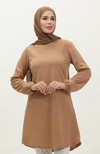Elastische Tunika 8663-01 Milchkaffee 8663-01