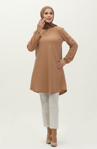 Elastic Sleeve Tuni8663-01 Milky Coffee 8663-01