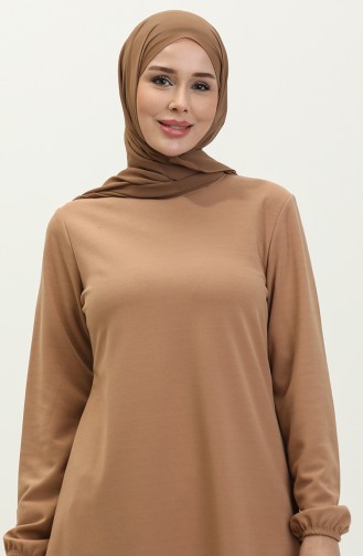 Elastic Sleeve Tuni8663-01 Milky Coffee 8663-01