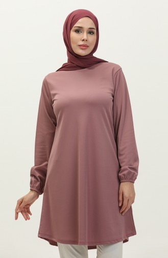 Elastic Sleeve Tunic 8663-04 Dried Rose 8663-04