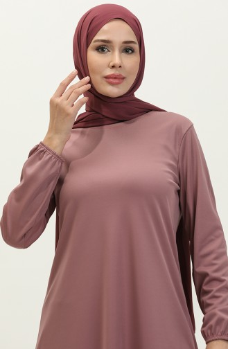 Tuniek Met Elastisch Mouwuiteinde 8663-04 Dusty Rose 8663-04