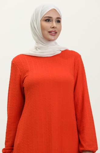 Tuniek Met Elastisch Mouwuiteinde 8664-01 Koraal 8664-01