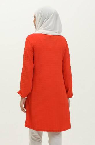 Tuniek Met Elastisch Mouwuiteinde 8664-01 Koraal 8664-01