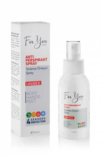 For You Gold Hand Foot And Armpit Antiperspirant Spray Sweat Spray 100 Ml 8683930641370