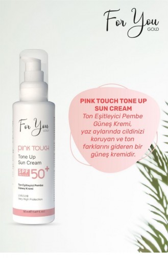 SPF 50 Pink Touch Tone Equalizing Brightening Pink Face Sun Cream Pa 50 Ml 8683930642223