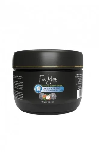 For You Gold Aktif Karbon Diş Temizleme Tozu 50 Gr Extra Beyazlatıcı Diş Tozu Nane