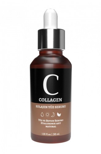 Collagen Serum Hyaluronik Asit Aydınlatıcı Ve Kırışıklık Karşıtı Yüz Ve Boyun Serumu