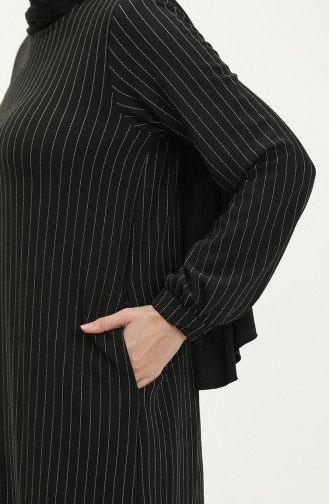 Striped Two Piece Suit 24K9076-05 Black 24K9076-05