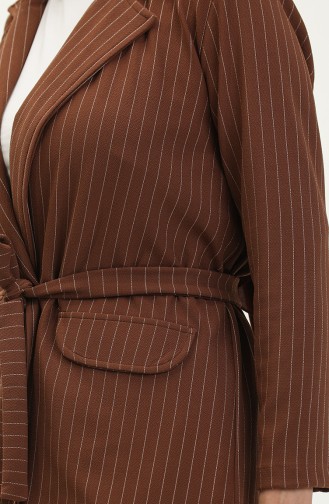 Striped Two Piece Suit 24K9078-03 Tan 24K9078-03