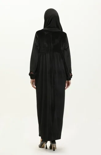 Großes Besticktes Kleid 24K9059-02 Schwarz 24K9059-02