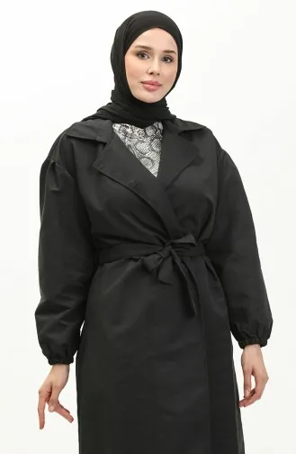 Trench Avec Poches 4434-01 Noir 4434-01