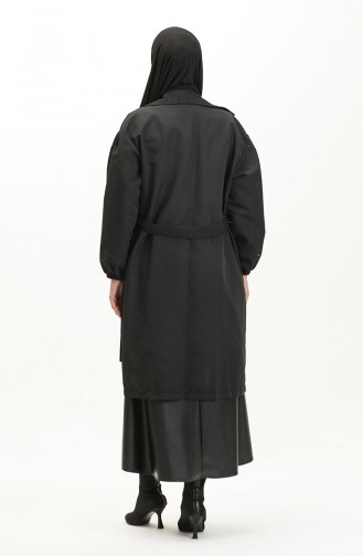 Pocket Trench Coat 4434-01 Black 4434-01